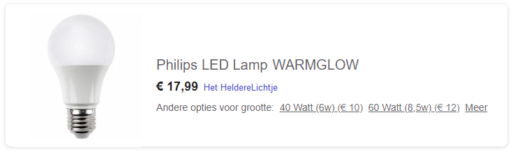 Feedmarketing voorbeeld 2